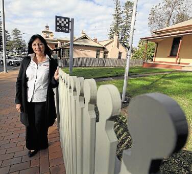 Illawarra Local Aboriginal land Council spokeswoman Sharralyn Robinson in front of the Kiama Police Station, Cottage and Courthouse precinct. Picture: DYLAN ROBINSON