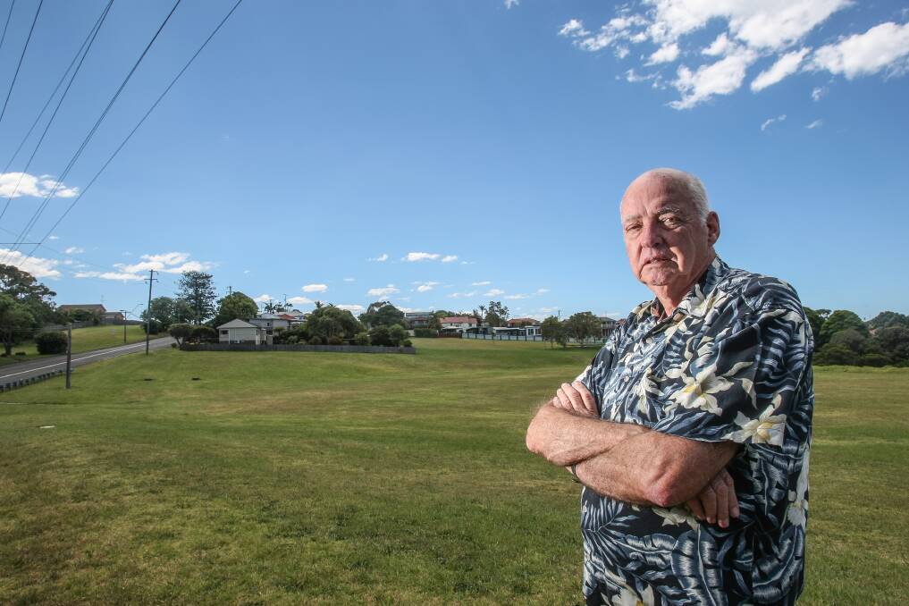 Kiama Downs resident and former councillor Bill Carey believes Iluka Reserve should not be subdivided for housing. Picture: DYLAN ROBINSON