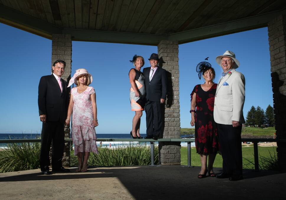 Mal and Lyn Bedford with Julie and Clive Payne and Sue and Jerry Granger-Holcombe, all dressed up for the Kiama Race Day at Kembla Grange. Picture: DYLAN ROBINSON