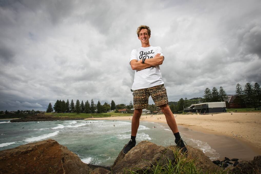 Fresh and relaxed while overlooking his old home turf at Kiama's Surf Beach, ironman Ali Day has enjoyed an extended break from the rigours of training and competing. Picture: DYLAN ROBINSON