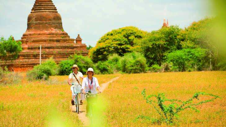 Best of both worlds: a shore excursion in Myanmar.