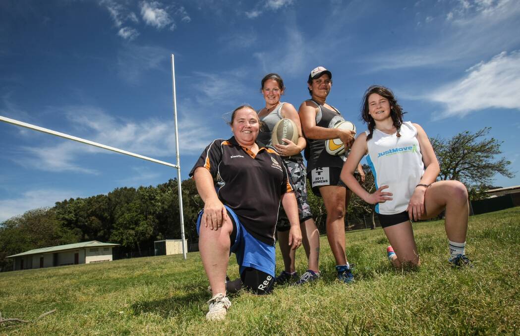 Sistza Strong team members Helen Surma, Eria Winkelbauer, Gemma Lawrence (captain) and Ashley Swan-Hayles, who will head to Raymond Terrace this weekend to take part in the 43rd NSW Aboriginal Knockout competition. Picture: DYLAN ROBINSON
