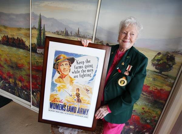 Valerie Love will be recognised along with other members of the Australian Women’s Land Army on August 20. Picture: DYLAN ROBINSON