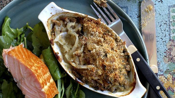 Serve with fish ... Fennel and anchovy gratin.