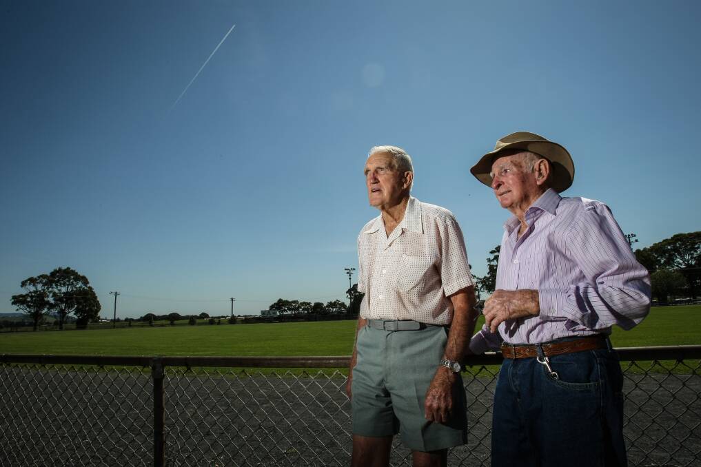 Albion Park Show Society life members Colin Cook (left) and Rob Ewin. Picture: DYLAN ROBINSON