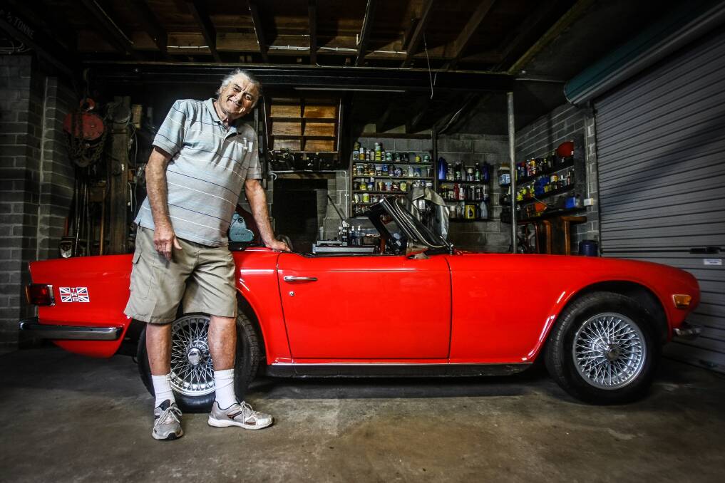 South Coast Vintage Car Club member Bruce Staniforth will chauffeur one of the Kiama Showgirl entrants around the showground prior to the winner's announcement in his 1972 Triumph TR6. Picture: DYLAN ROBINSON
