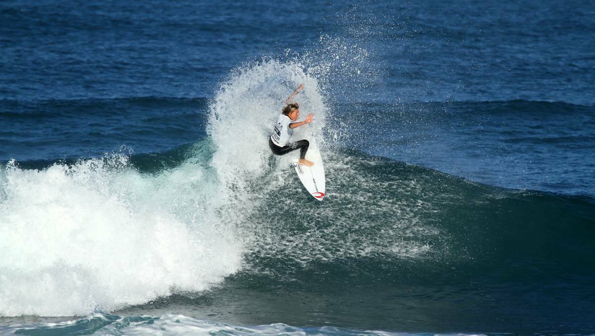 Margaret River surfer Jacob Willcox joined illustrious company for the third time, winning the WA State Surfing Championship at Flat Rocks in Geraldton. Picture: Surfing WA
