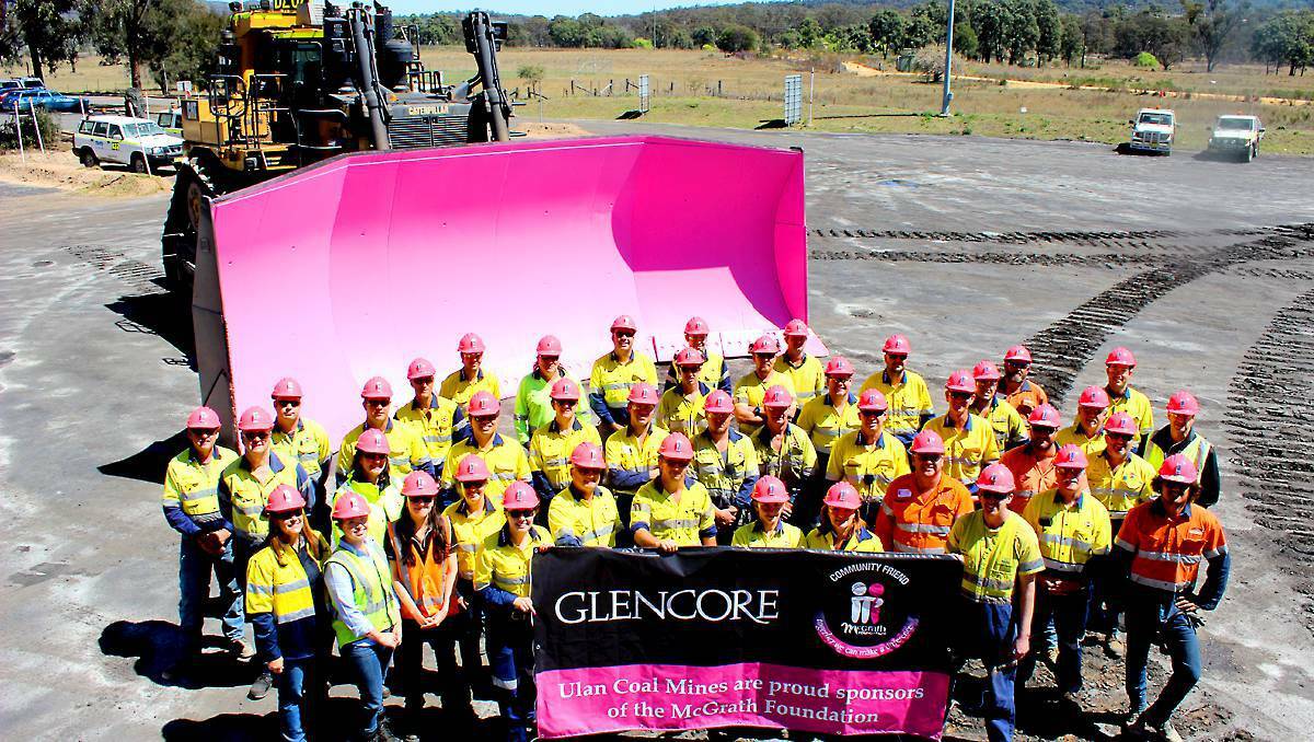 GlencoreXstrata employees at Ulan Coal have raised more than $22,000 for the McGrath Foundation. PHOTO: Darren Snyder.