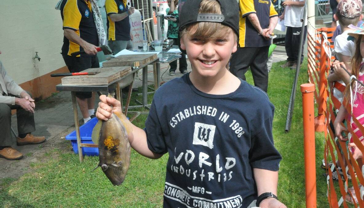 James Ewens at the Tomakin Sports and Social Club Fishing Club's Bonanza competition. (6/10/2013) 
