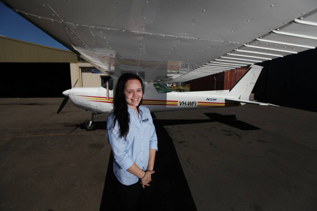 Jessica Leigh Henry is the first young person to land a job in the aviation industry through an Illawarra-based indigenous youth program launched this year. Picture: DYLAN ROBINSON