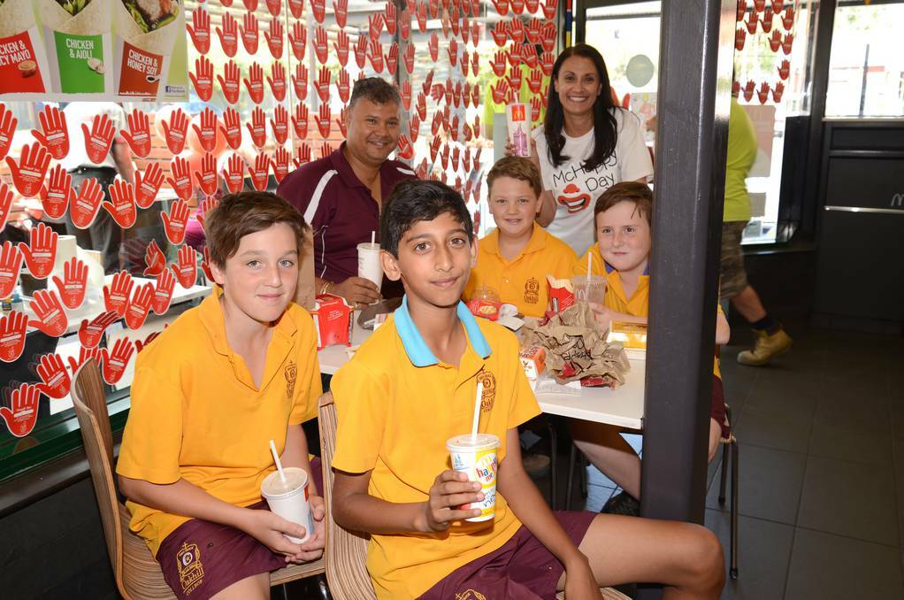 SOUTHERN HIGHLANDS: Mittagong McDonalds celebrated McHappy Day with hundreds of happy diners. Photo: Roy Truscott 