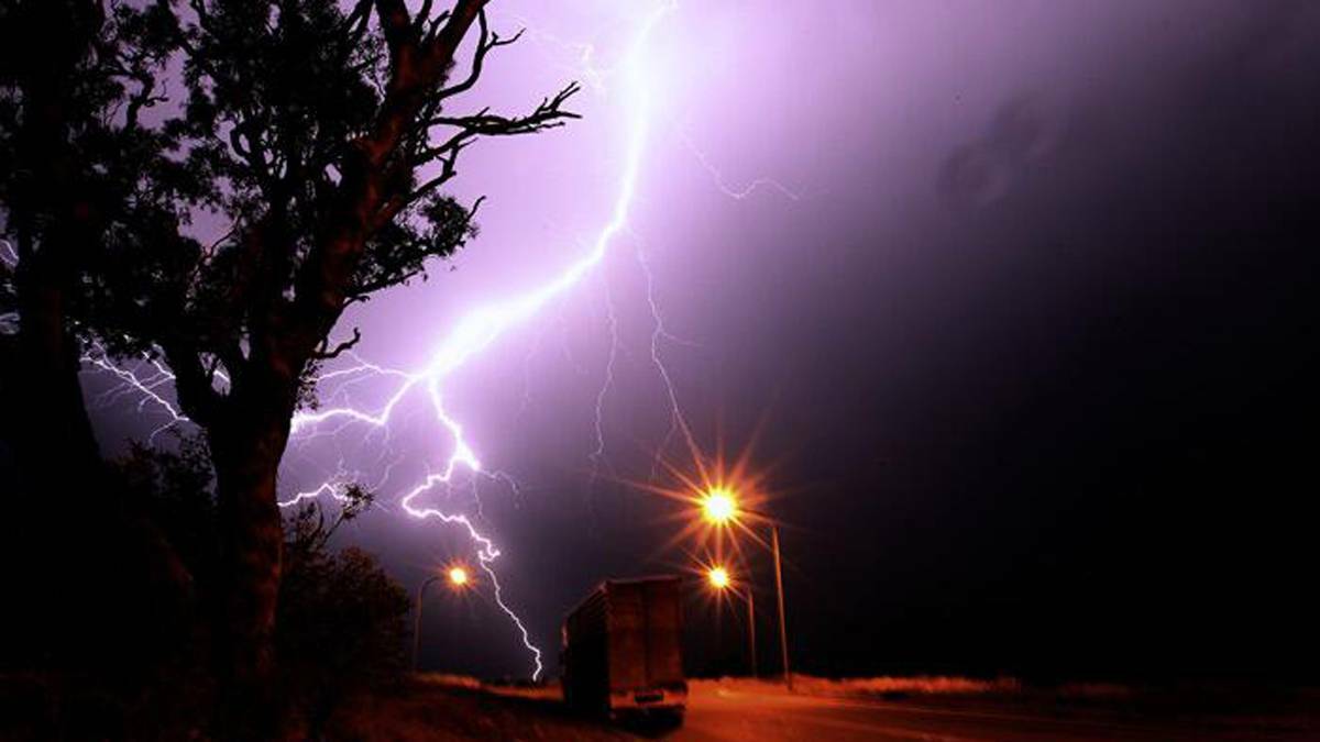 GOULBURN: Posted on Twitter by @nampix (Fairfax photographer Nick Moir), the lightning over Golburn. 