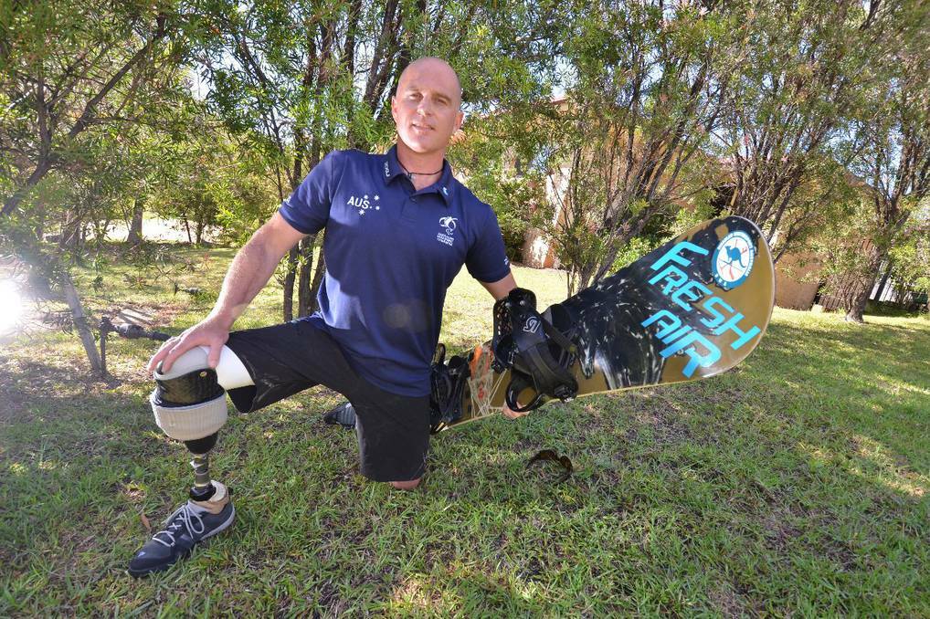PORT MACQUARIE: Paralympics bound Trent Milton will be Australia's first Paralympic snowboarder. 