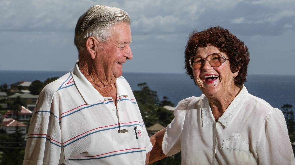 Trevor and Roz Jones - 60 happy years of wedded bliss. Picture: DYLAN ROBINSON