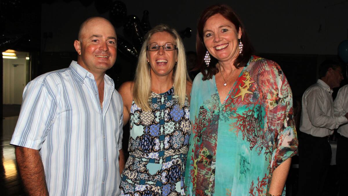 Dean and Linda Burling with Kerryn Berry.  Picture: DAVID HALL