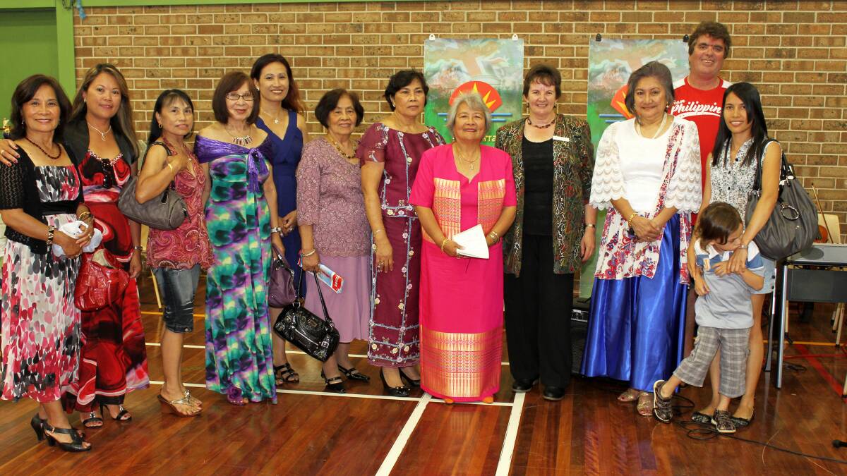 Members of the Illawarra Filipino Multicultural Women's Group at Friday's event.