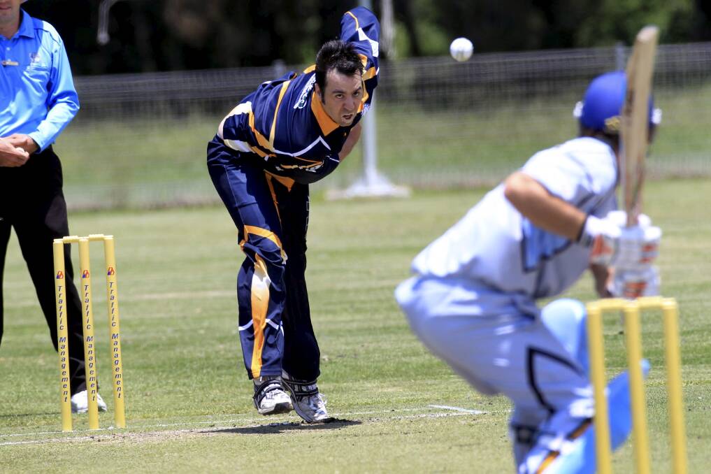 Lake Illawarra's Mark Ulcigrai in action during the one-day final.