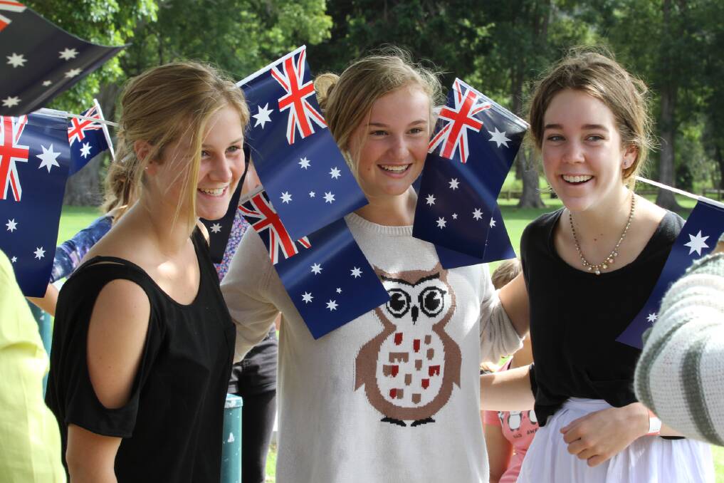 Aussie flags were everywhere!