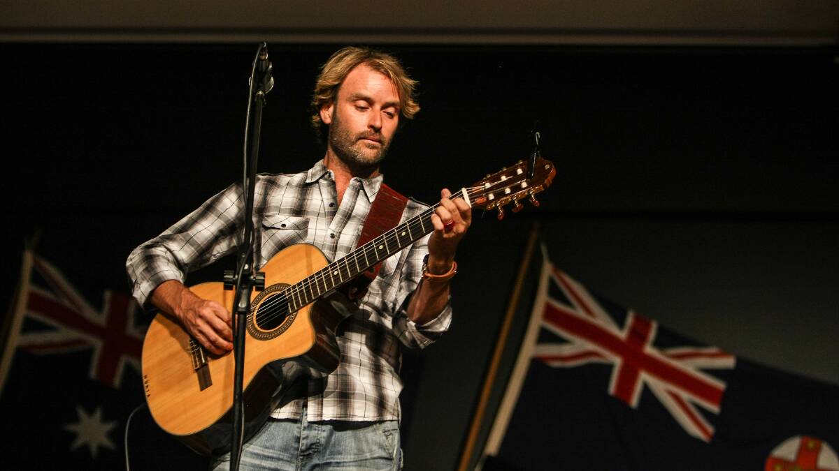 Local musician David Christopher, who was awarded a cultural grant from Kiama Council entertained the crowd with two songs from the album that was made possible by the grant.