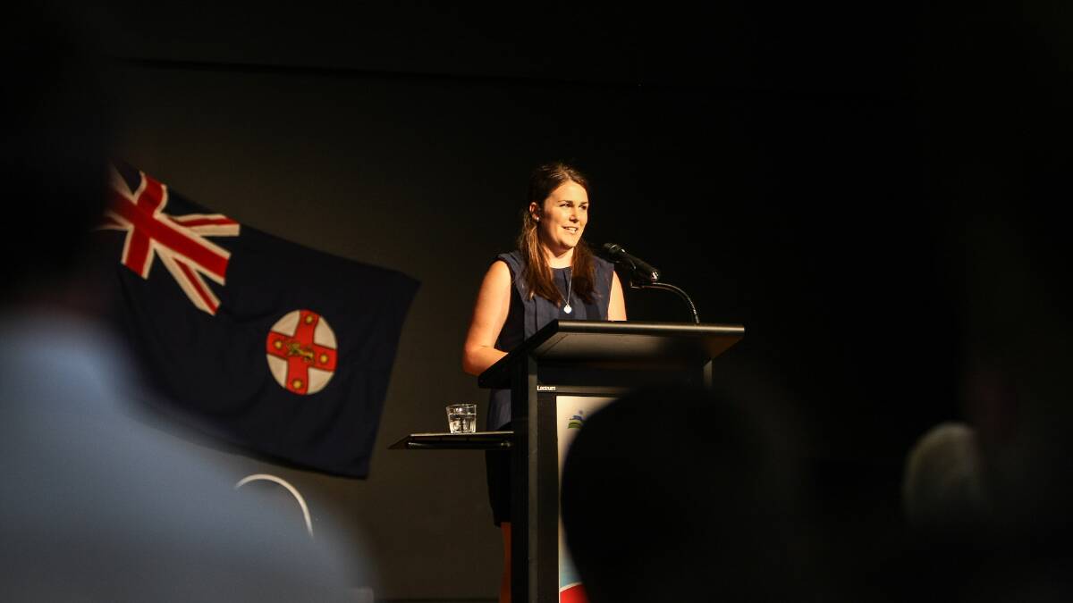 Gerringong's Kimberley Abbott delivered a stunning Australia Day address.