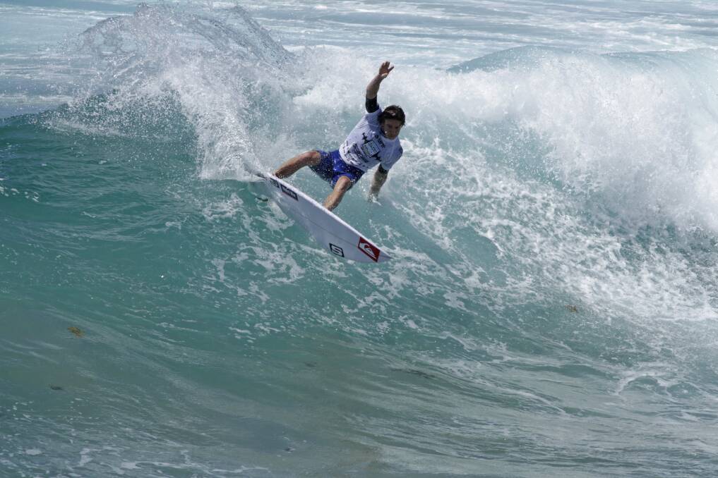 Gerriingong's Mikey Wright in action on day 1 of the Soundwave Junior Aussie Championships. Picture: www.mynikonlife.com.au