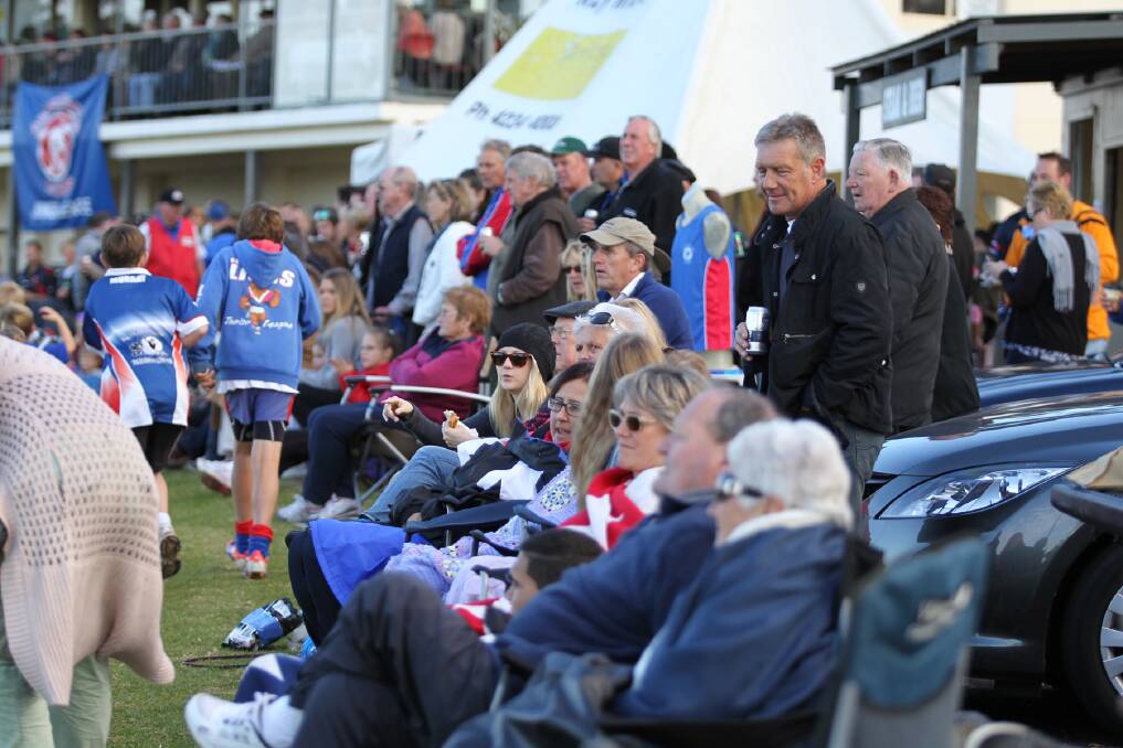 Part of the huge crowd who enjoyed Saturday's Gerringong Lions v Kiama Knights match.