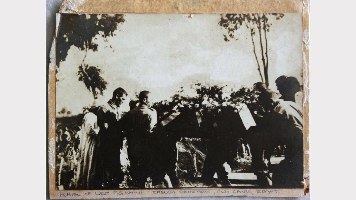 PROUD HISTORY: Lieutenant Smith’s Cairo burial. Newcastle Nursing Sisters Stobo and Williams took the photos and brought them home to Australia and gave them to Lieutenant Smith's family.