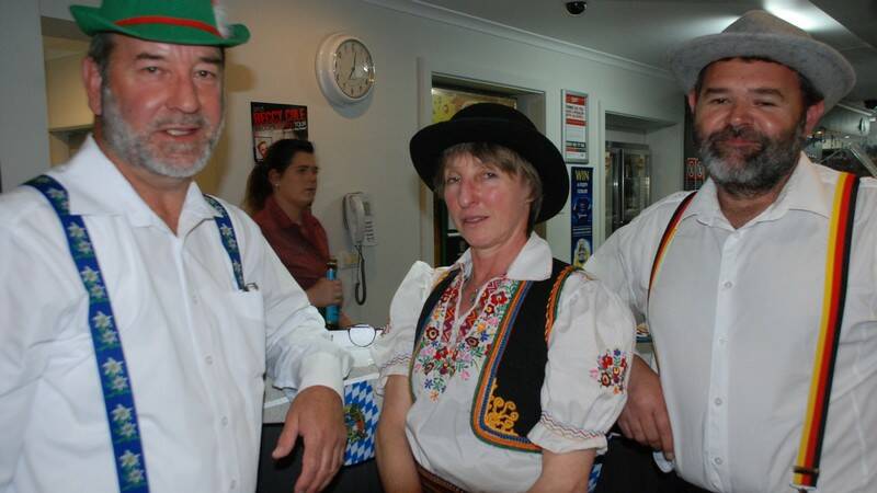  COOMA: Cooma Ex-Services Club celebrated Oktoberfest in style with the help of the Cooma District Band whose members Rob, Rowena and Michael who got into the swing of things.