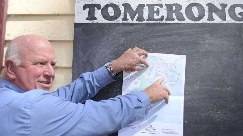 TOMERONG: Chairman of the Tomerong Community Forum Peter Allison is pleased that his home town will not be divided by state electoral boundaries. 