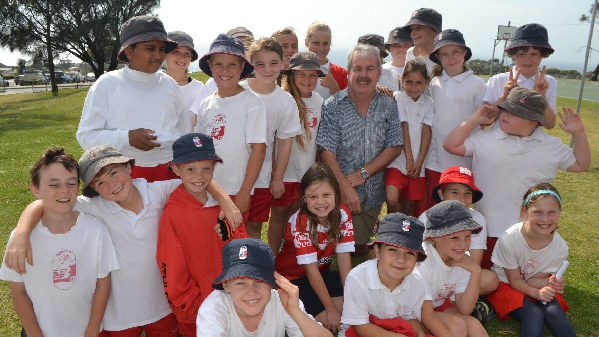  NAROOMA: School is out forever for Mr Burnside - well almost! Bob who is retiring is pictured surrounded by the Year 3 Kingfishers came to Narooma Public School   straight out of teacher's college in 1975 and never left.  
