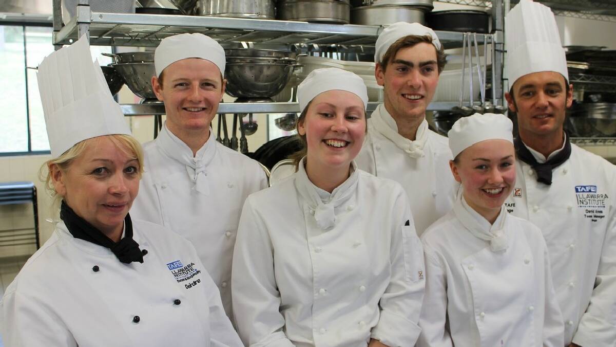 MERIMBULA: Merimbula students from the Bega campus of TAFE Illawarra went Sydney to compete in the TAFE NSW Culinary Competition. The team includes apprentices Zoe Crosbie, from Merimbula Aquarium and Wharf, Laura Kite, from the Waterfront Café, Lachlan McNeil, from   Zanzibar, and Andrew Mitchell from Wheelers Restaurant.