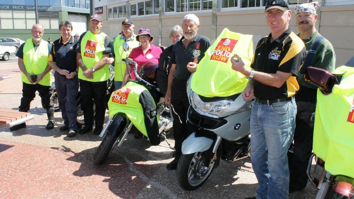 BEGA VALLEY: Rotary members from around the district began a motorcycle ride to raise awareness of the organisation's international   push to eradicate polio.