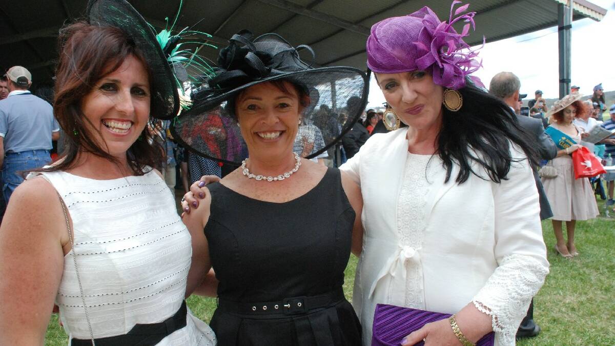 COOMA: Three friends having fun at the Adaminaby Races – and claiming to be runners up in the Classic Ladies fashion stakes – are Kate Russell, Jo Carpenter and Liz Scarlett.