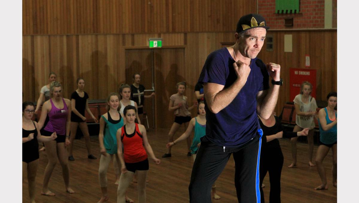  Choreographer and So You Think You Can Dance Australia judge Jason Coleman hosts a dance workshop for Devonport High School and St Brendan-Shaw College   students. Picture: Meg Windram.