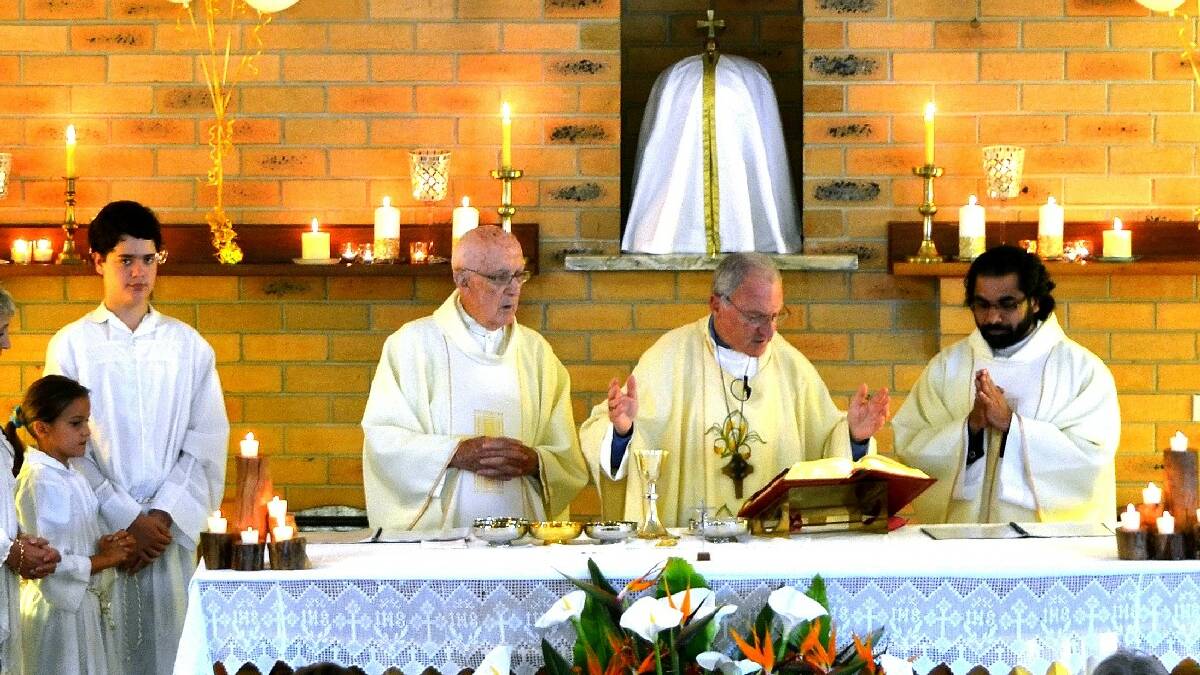 MERIMBULA: A golden jubilee mass is celebrated at St Joseph’s Catholic Church Merimbula.