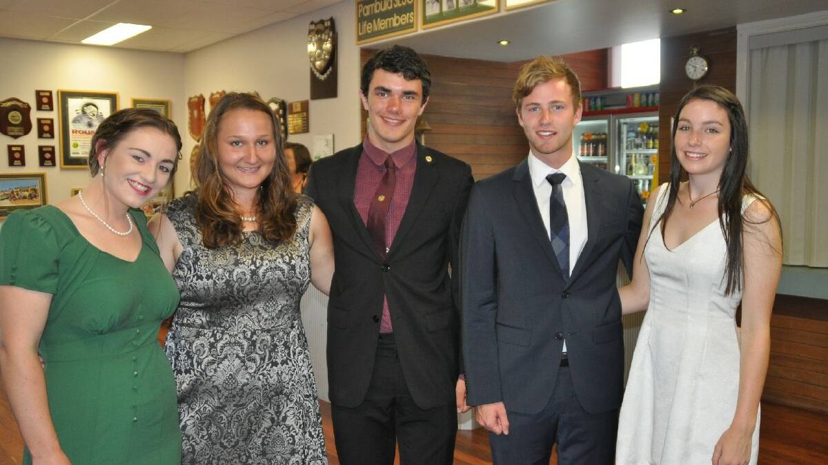  MERIMBULA: State winners of the Lions Youth of the Year in Merimbula … Molly Campbell (NSW and national winner), left, Katrina Blekic (SA/NT), Julian Lambert (TAS), Tim O’Donnell (WA), and Laura Gollant (VIC).