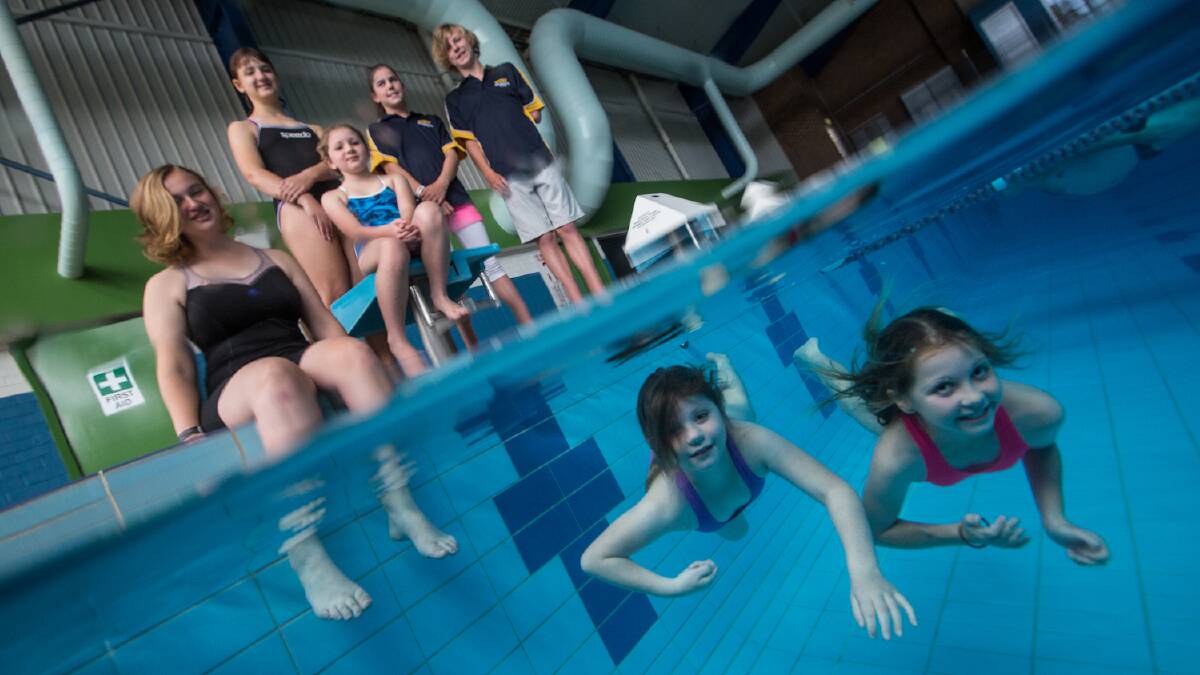 Swimming classes resume after the Leisure Centre reopened. Picture: DYLAN ROBINSON