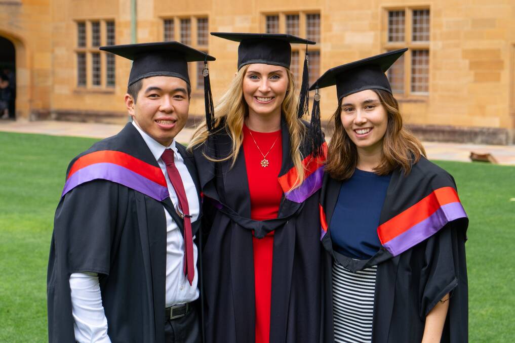 Gary Louie, Haisley Formosa and Ann Lee graduated from the University of Sydney in December 2018.