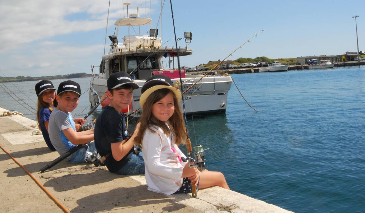 Lili, Max, Oscar and Abi McAdam are set for the 17th annual Children’s Charity Fishing Competition on January 20.
