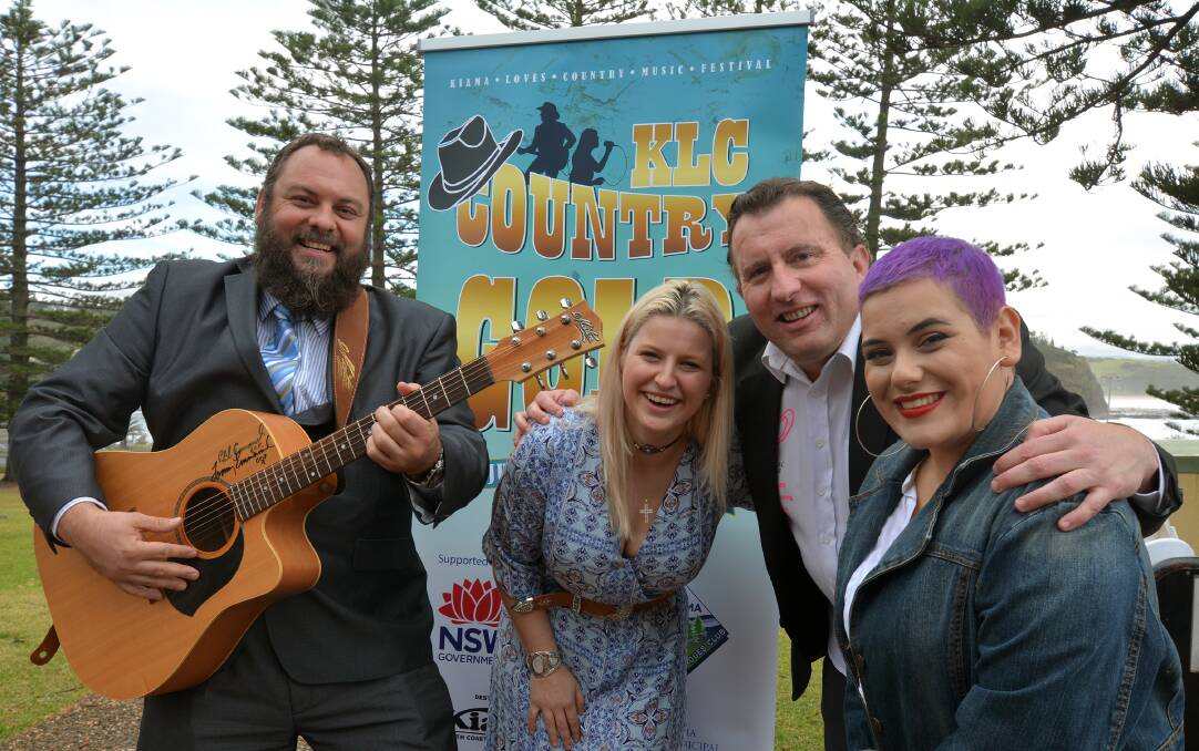  Lincoln Piper, Emma Jene, Cr Matt Brown and Amber Lawrence are gearing up for a busy long weekend in Kiama.