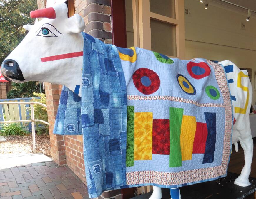 Buy tickets to win this denim quilt, designed and created by Annette Hoskins, Robyn Jeffrey and Willi Harley.