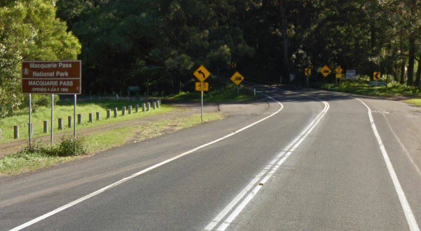 Macquarie Pass to close for maintenance from November 6-8. Image: Google Maps.