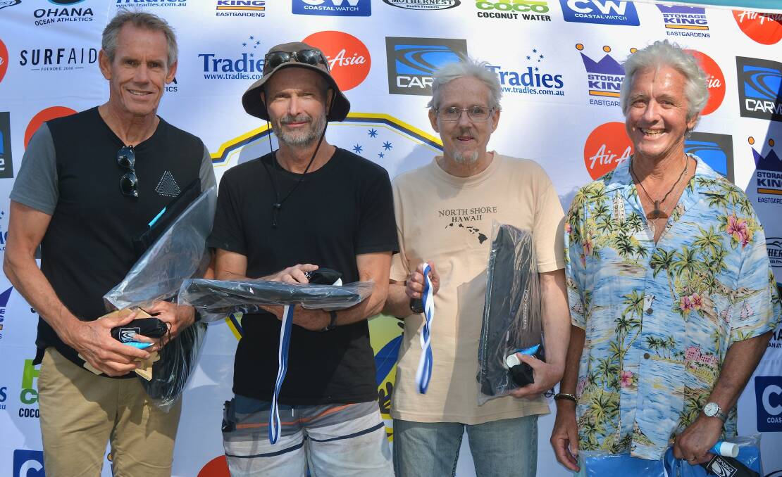 Kiama's Bruce Flint, second from left. Photo: Ethan Smith (Surfing NSW)