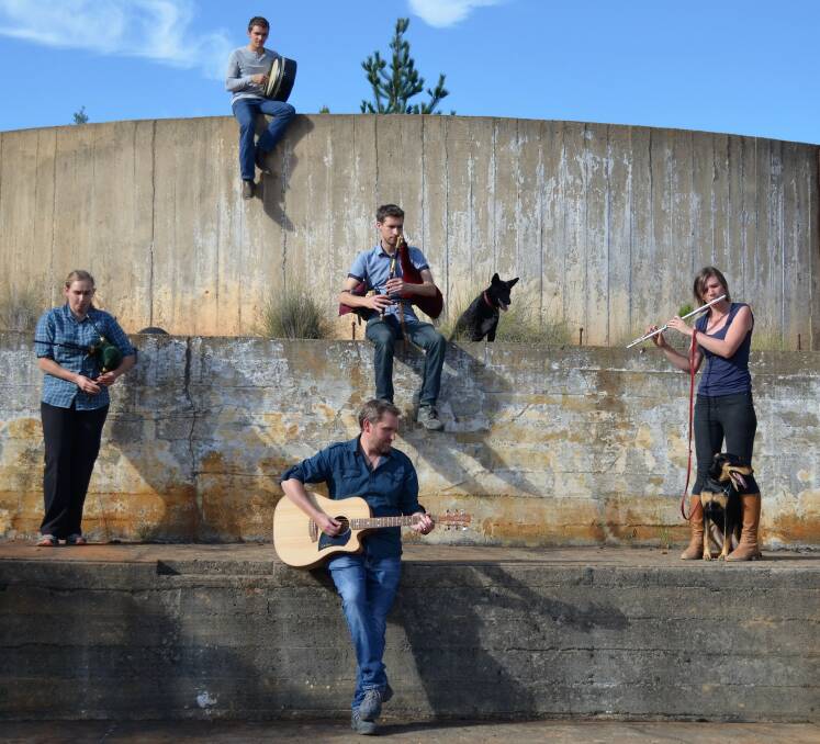READY TO PLAY: The 2018 Folk By The Sea festival will feature NSW Celtic band Mad Kelpie Playdate. Photo: Supplied.