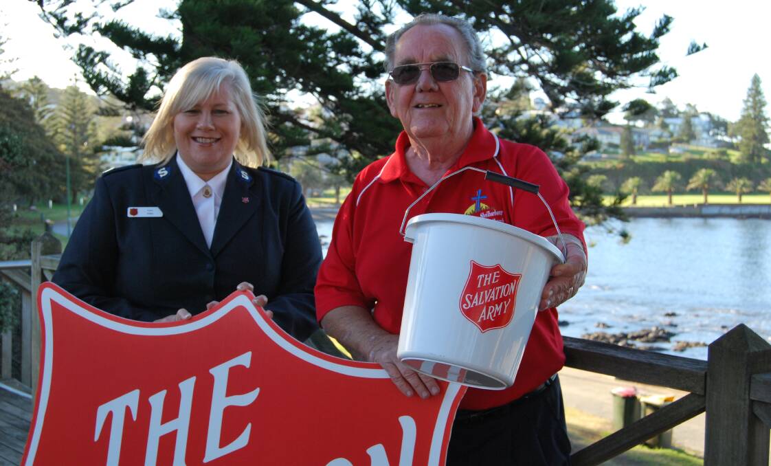 RAISING FUNDS: The Salvation Army's Karen Walker and Graeme Packer prepare to knock on doors come May 26-27.