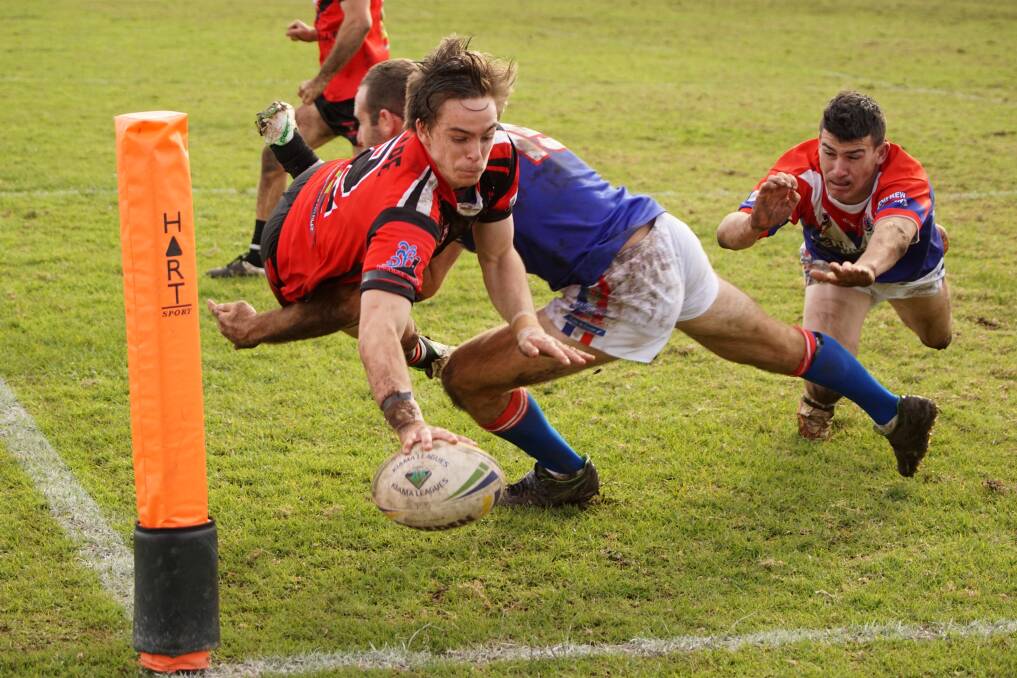Kiama's Dylan Morris scores a try against Gerringong in a past Group Seven season. Photo: SPORTS FOCUS PHOTO