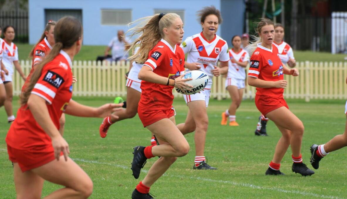 Stingrays of Shellharbour's Teagan Berry and her Illawarra Steelers side won't get the chance to defend their Tarsha Gale crown following NSWRL's decision. Photo: ALLAN BARRY