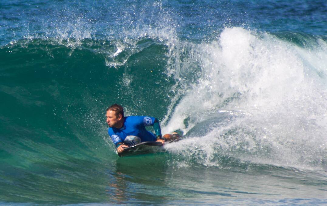 Chris Thornton at the Kiama bodyboard titles. Photo: ETHAN SMITH/SURFING NSW