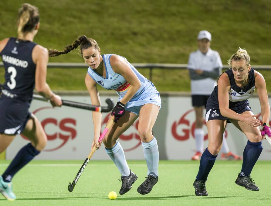 Grace Stewart in action for NSW. Photo: CLICK INFOCUS