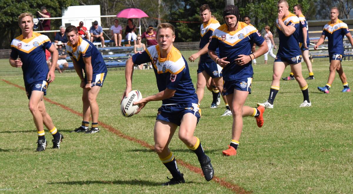 Gerringong's Tyran Wishart in action for the under 23s Group Seven men's side. Photo: COURTNEY WARD